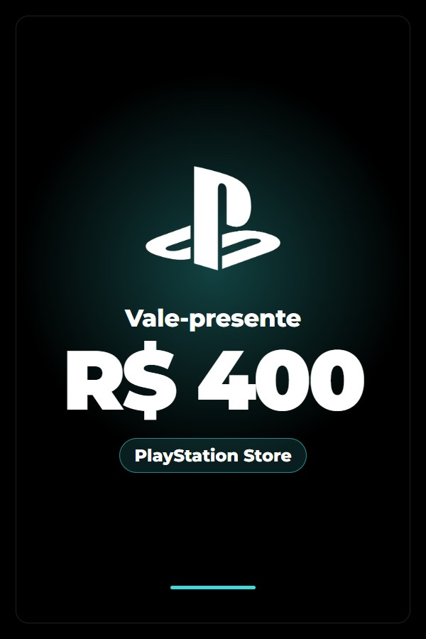 Vale-presente PlayStation Store R$ 400
