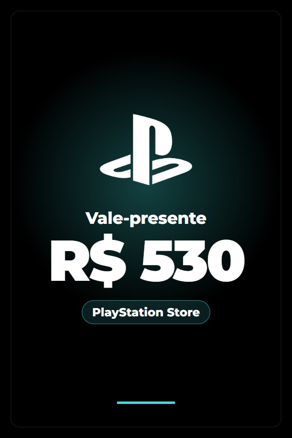 Vale-presente PlayStation Store R$ 530