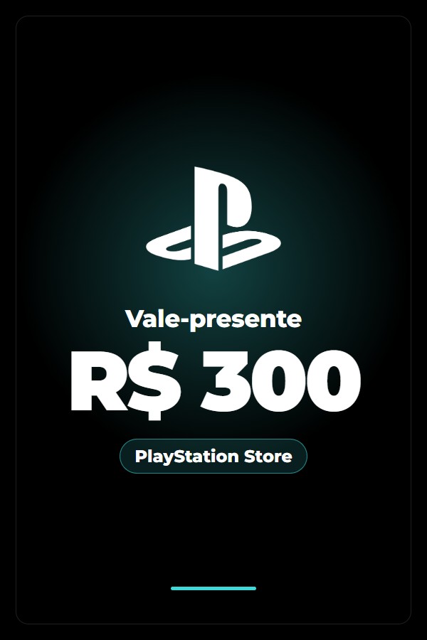 Vale-presente PlayStation Store R$ 300